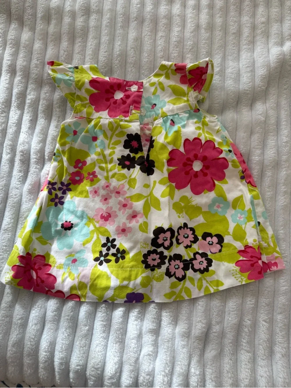 small wonders Floral Sundress with White Cardigan - Multi/White